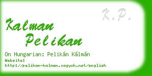 kalman pelikan business card